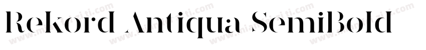 Rekord Antiqua SemiBold字体转换